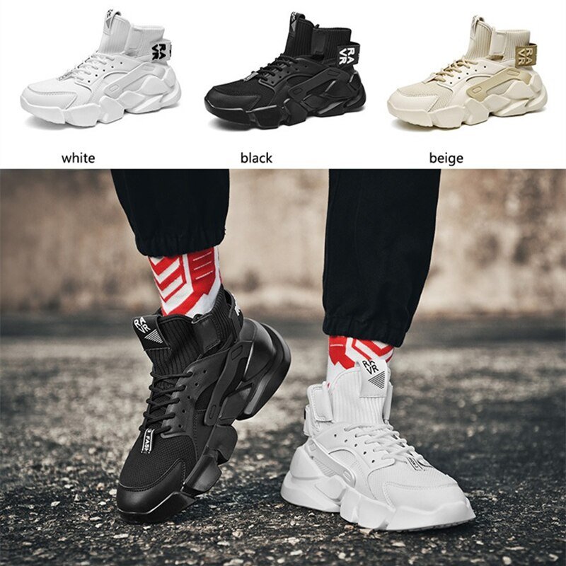2022-Autumn-New-High-top-Men-s-Sneaker-Chunky-Beige-Sport-Shoes-Heighten-Fashion-Casual-Plus-5