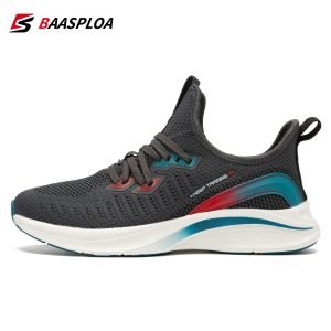 Baasploa Lightweight Running Shoes For Women Casual Women's Designer Mesh Sneakers Lace-Up Female Outdoor Sports Tennis Shoe
