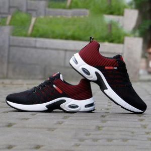 Men's running shoes light air cushion sneakers comfortable and breathable large size 48 mesh summer outdoor sports casual shoes